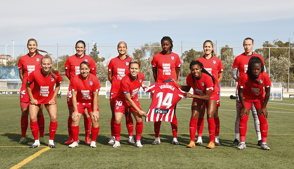 Temporada 20/21 | Espanyol-Atlético de Madrid Femenino | Once camisetas ánimo