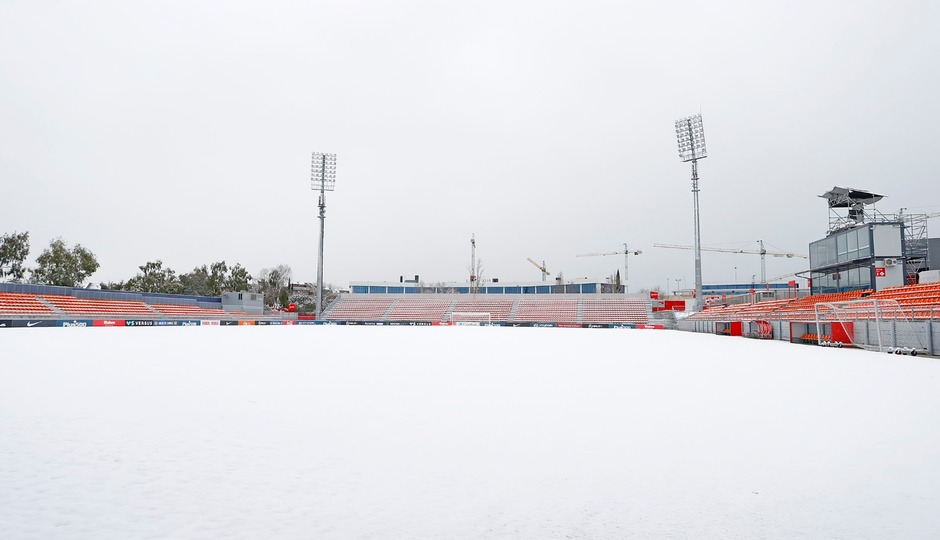 Ciudad Deportiva Wanda de Majadahonda nevada