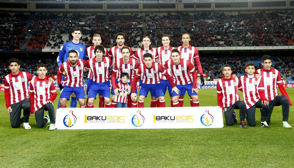 Temporada 2013/2014 Atlético de Madrid - Getafe. Once inicial partido