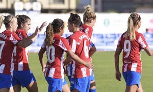 Temporada 2021/22 | Triangular amistoso | Atleti Femenino-Burgos | Celebración gol Thembi
