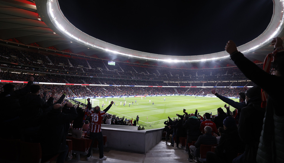 Temp. 21-22 | LaLiga Jornada 24 | Atlético de Madrid - Getafe | Wanda Metropolitano celebración afición