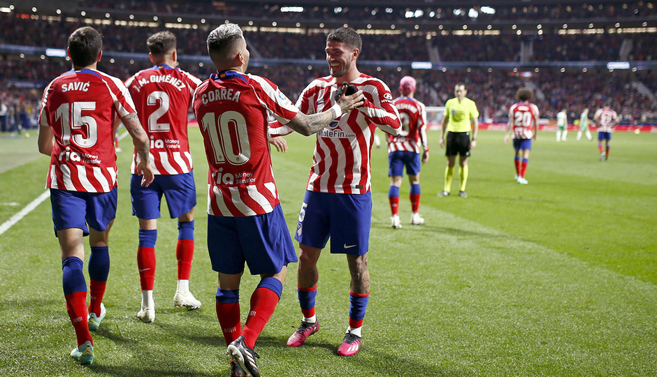 Temp. 22-23 | Atlético de Madrid - Betis | Celebración gol Correa