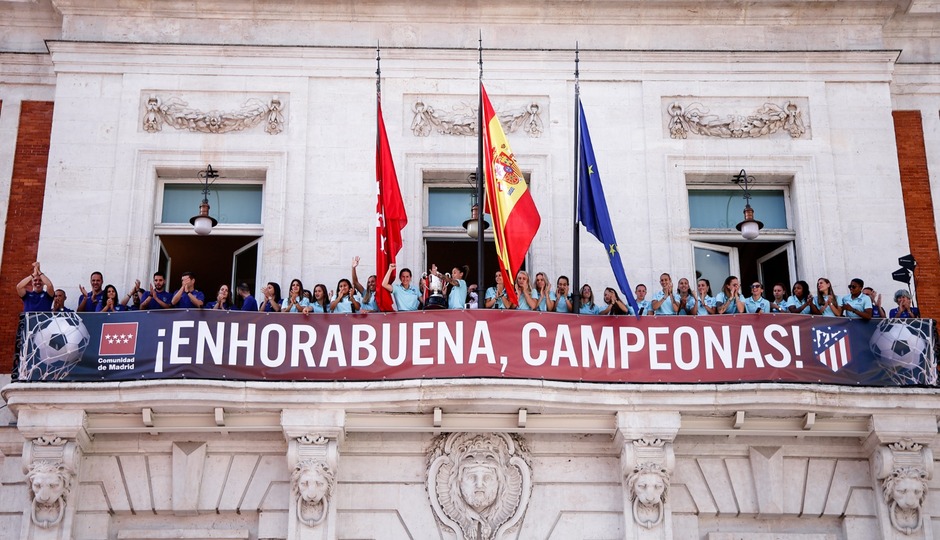 Ayuntamiento Comunidad de Madrid | Copa de la Reina | Balcón campeonas