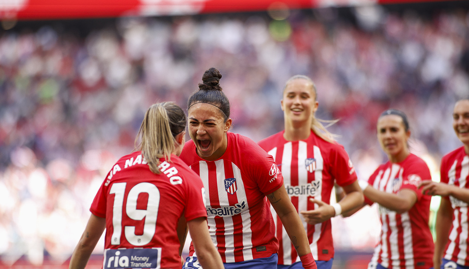 Temp. 23-24 | Cívitas Metropolitano | Atlético de Madrid Femenino - Real Betis | Lucía Moral celebración