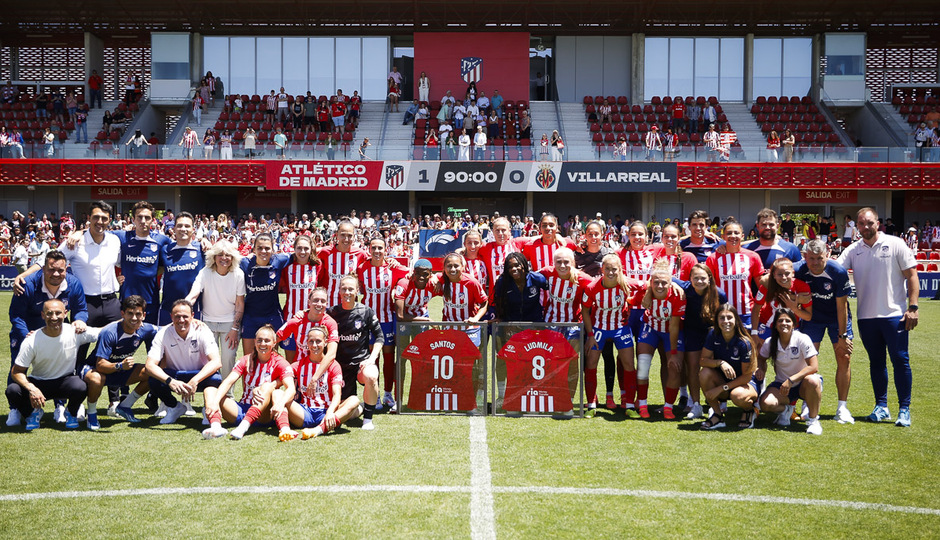 Temp. 23-24 | Atlético de Madrid Femenino - Villarreal | Homenaje despedida Ludmila y Leicy Santos