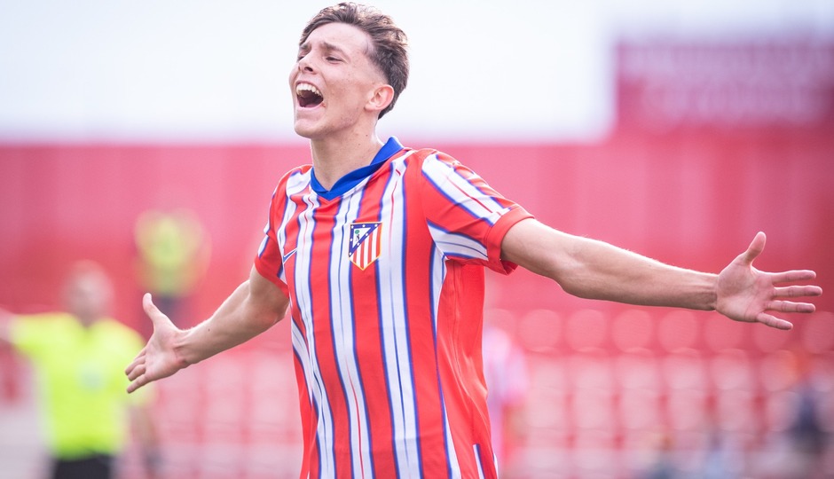 Temp. 24-25 | Atlético de Madrid Juvenil A - Leipzig | Celebración Sergio Esteban