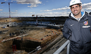 temporada 13/14. Acto. Visita de la directiva y el primer equipo al nuevo estadio