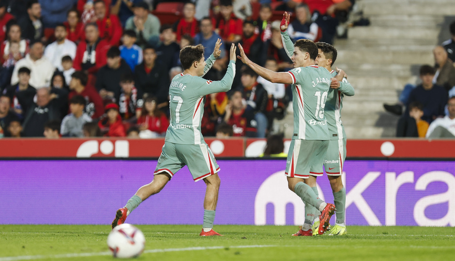 Temp. 24-25 | RCD Mallorca- Atlético de Madrid | Celebración gol Julián Alvarez