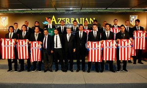 Temporada 2012/13. Presentación del nuevo acuerdo del Atlético de Madrid con Azerbaijan en FITUR 