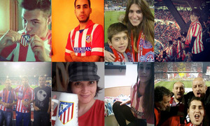 Fans envían su foto con el hashtag #TwitterFairPlay antes del Atlético - Milan