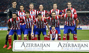 temporada 13/14. Partido Atlético de Madrid-Espanyol. Once titular