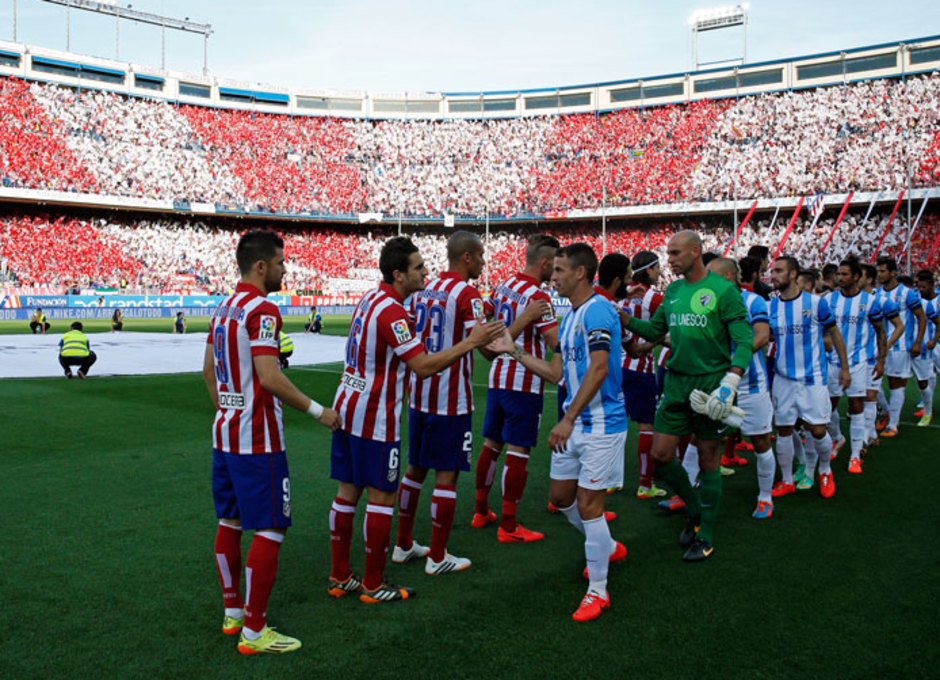 Temporada 13/14 Liga BBVA Atlético de Madrid - Málaga. Presentación de jugadores.