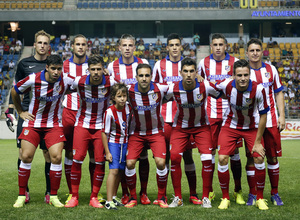 Pretemporada 2014-15. Atlético de Madrid - Sampdoria. Trofeo Ramón de Carranza. Foto del once inicial de nuestro equipo.