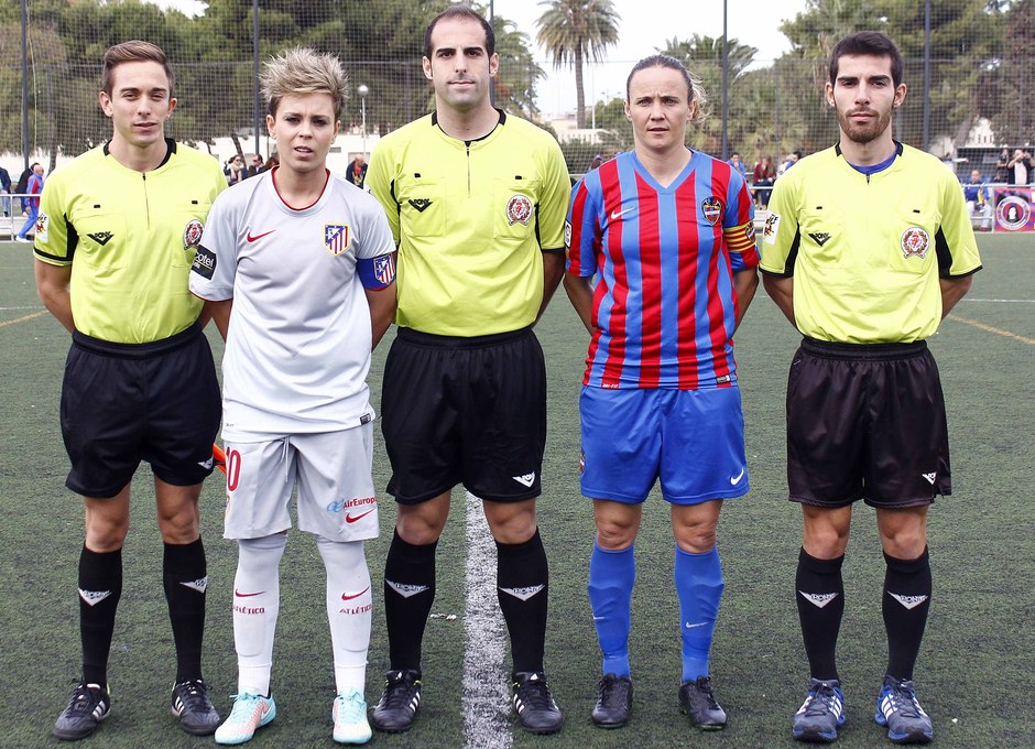 Temp. 2014-2015. Levante UD-Atlético de Madrid Féminas capitanas