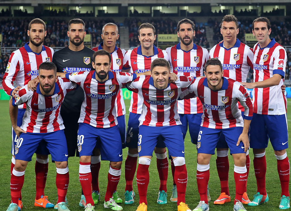 Temporada 14-15. Real Sociedad - Atlético de Madrid. Once inicial en Anoeta.