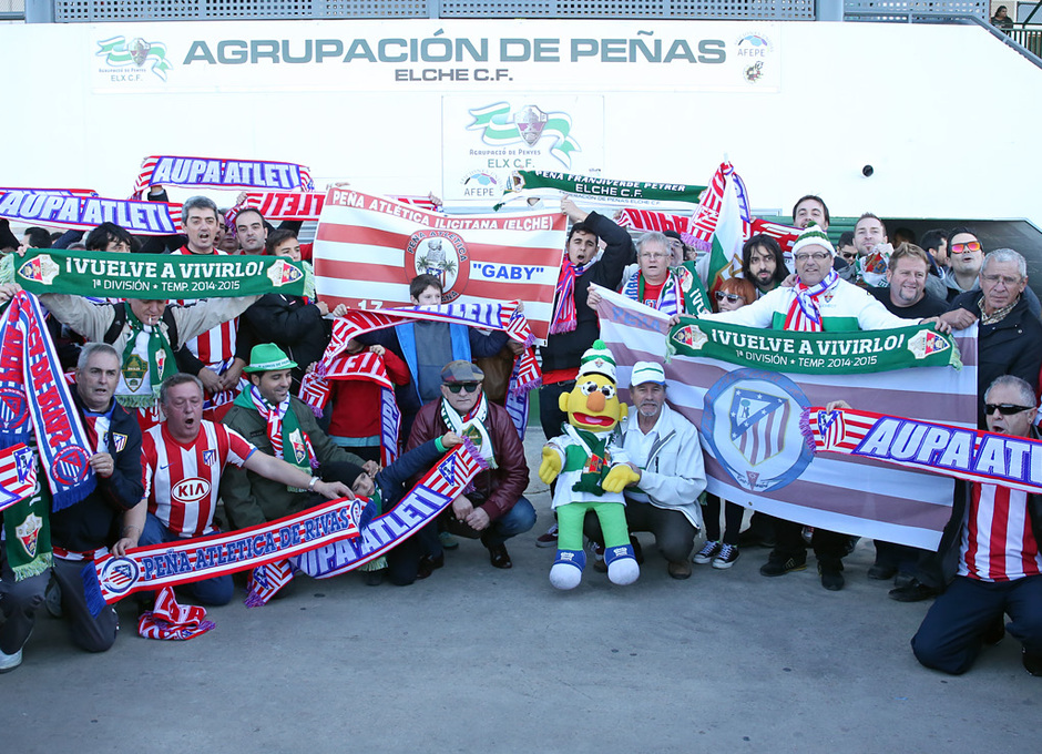 Temporada 2014/15. Elche - Atlético. Hermandad.