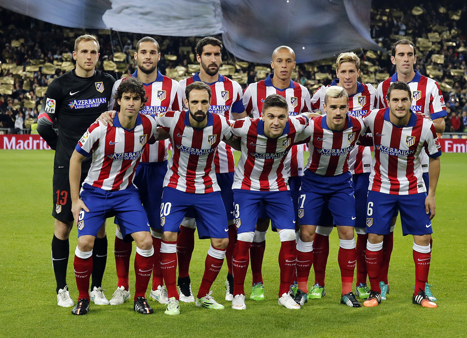 Temporada 14-15. Copa del Rey 1/8 vuelta. Real Madrid - Atlético de Madrid. Nuestro once en el Bernabeu.