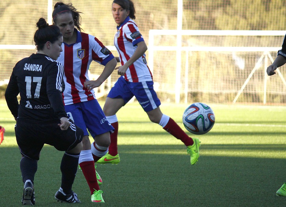 Temp. 2014-2015. Atlético de Madrid Féminas-Transportes Alcaine vuelta