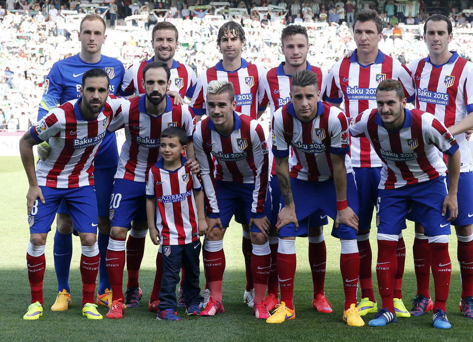 Temporada 14-15. Jornada 29. Córdoba - Atlético de Madrid. Nuestro once ante el Córdoba.