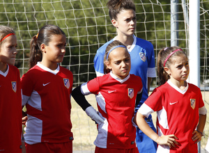 Temp. 2015-2016. Primer entrenamiento de las más pequeñas de la Academia