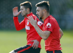 temporada 15/16. Entrenamiento en la ciudad deportiva de Majadahonda. Siqueira ejercitándose durante el entrenamiento