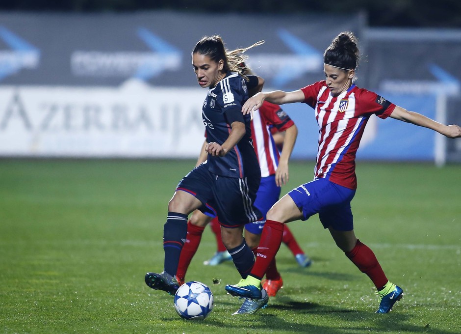 Atlético de Madrid Féminas-Olympique Lyonnais. Ida de los octavos de final de la Women's Champions League.