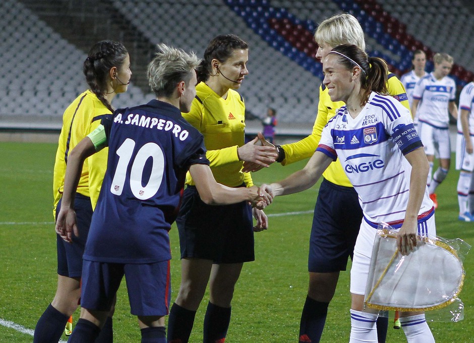 Olympique Lyonnais - Atlético de Madrid Féminas. Partido de vuelta de los octavos de final de la Women's Champions League.