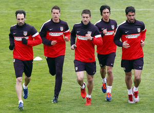 Temporada 12/13. Entrenamiento,jugadores corriendo durante el entrenamiento en la Ciudad Deportiva de Majadahonda