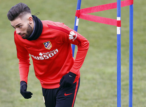 temporada 15/16. Entrenamiento en la ciudad deportiva de Majadahonda. Carrasco corriendo durante el entrenamiento