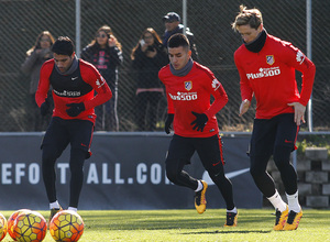 Temporada 2015-2016.Entrenamiento en la ciudad deportiva de Majadahonda 20-02-2016.