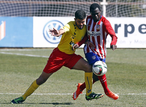 Atlético de Madrid B-Collado Villalba. Partido de Tercera División.