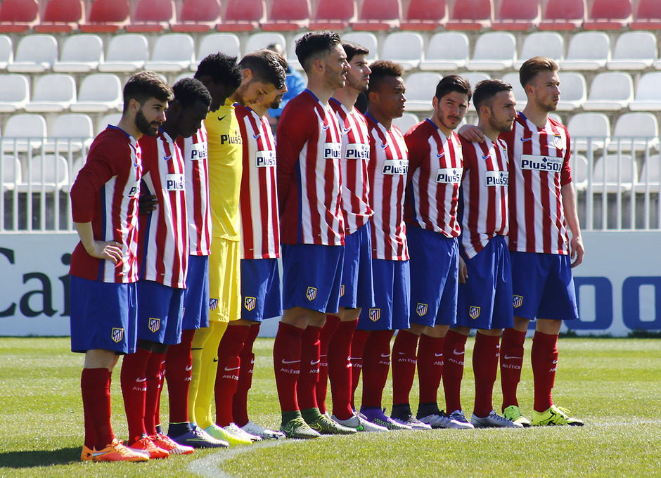 Atlético de Madrid B-Alcobendas. Partido de Tercera División.