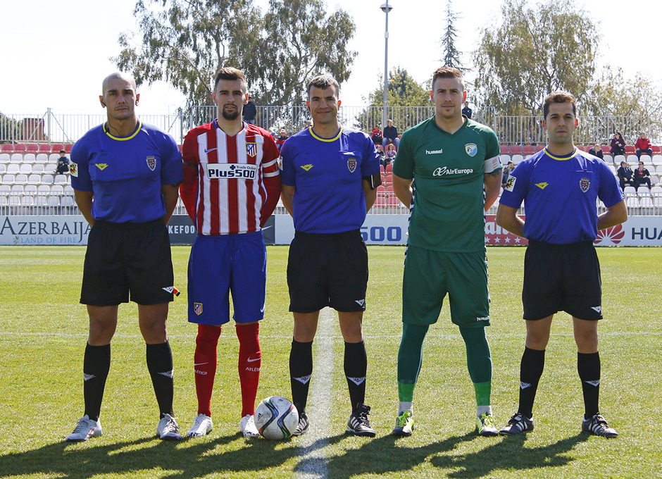 Atlético de Madrid B-Alcobendas. Partido de Tercera División.