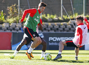 Temporada 2015-2016.Entrenamiento en la Ciudad Deportiva Wanda Atlético de Madrid  06-04-2016.