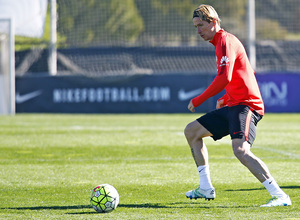 Temporada 2015-2016.Entrenamiento en la Ciudad Deportiva Wanda Atlético de Madrid  08-04-2016.