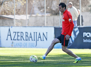 Temporada 2015-2016.Entrenamiento en la Ciudad Deportiva Wanda Atlético de Madrid  08-04-2016.