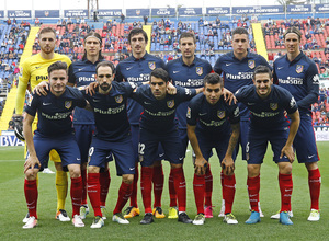 Temporada 15/16. Levante - Atlético. Once inicial