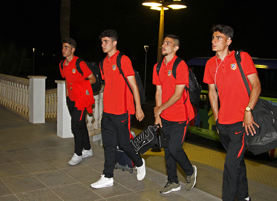 El Atlético de Madrid Juvenil DH ya está en Mallorca para disputar la final de Copa del Rey el domingo