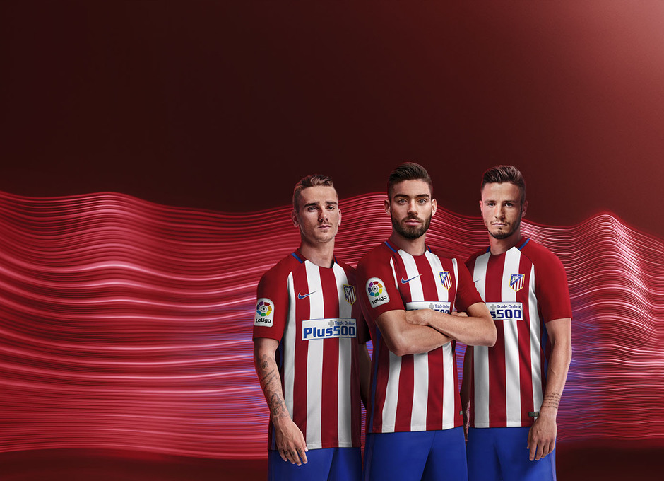Primera equipación del Atlético de Madrid de la temporada 2016/17