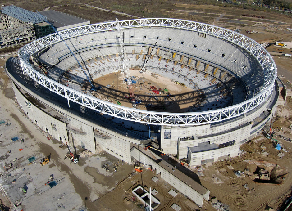 Nuevo estadio 5 de diciembre. Fotos aéreas. 