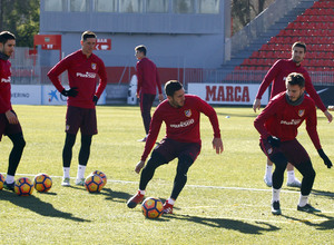 Temporada 2016-2017. Entrenamiento en la ciudad deportiva Wanda Atlético de Madrid 06_10_2017. Koke.
