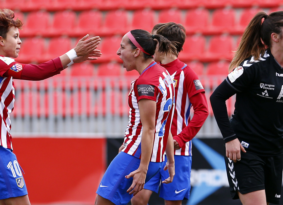 Temporada 2016-2017. Partido entre el Atlético de Madrid Femenino contra el Zaragoza CFF. 28-01-2017.
