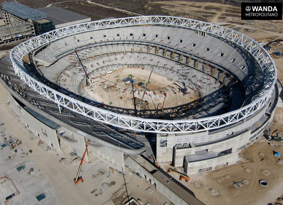 Imagen aérea del Wanda Metropolitano