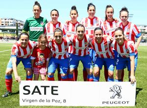 Temporada 2012-2013. Once del Féminas en el partido de ida de Copa ante el Athletic