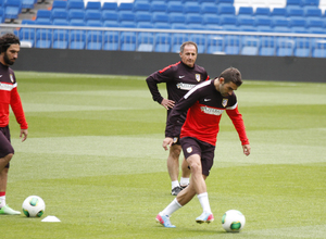 Final Copa del Rey 2012-2013. Adrián en el entrenamiento previo a la final