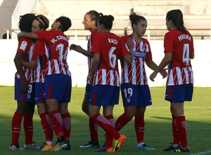 Temp. 2017-18 | Fundación Albacete - Atlético de Madrid Femenino | Celebración Sonia
