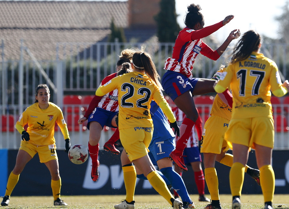 temporada 17-18. Partido Atlético de Madrid femenino- Santa Teresa. Esther.