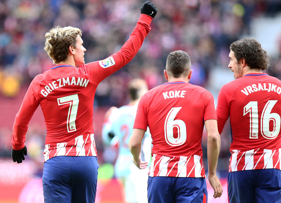 Temp. 17/18 | Jornada 28 | 11/03/18 | Atlético de Madrid - Celta | Celebración primer gol Griezmann