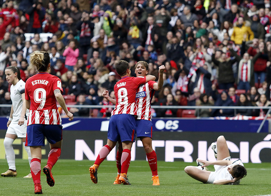 Temporada 17/18 | Estreno del femenino en el Wanda Metropolitano | 17/03/2018 | Atleti - Madrid CFF | Marta Corredera gol