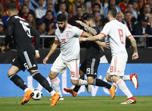 Diego Costa abrió el marcador de España y fue el primer goleador de la selección en el Wanda Metropolitano